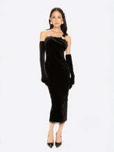 Angelica Velvet Maxi Dress: Black Maxi Dress for Cocktail Party | Nana Jacqueline