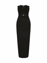 Demi Bow Dress: Black Midi Dress for Cocktail Party | Nana Jacqueline