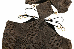 Omaira Dress: Gold Midi Dress for Cocktail Party | Nana Jacqueline
