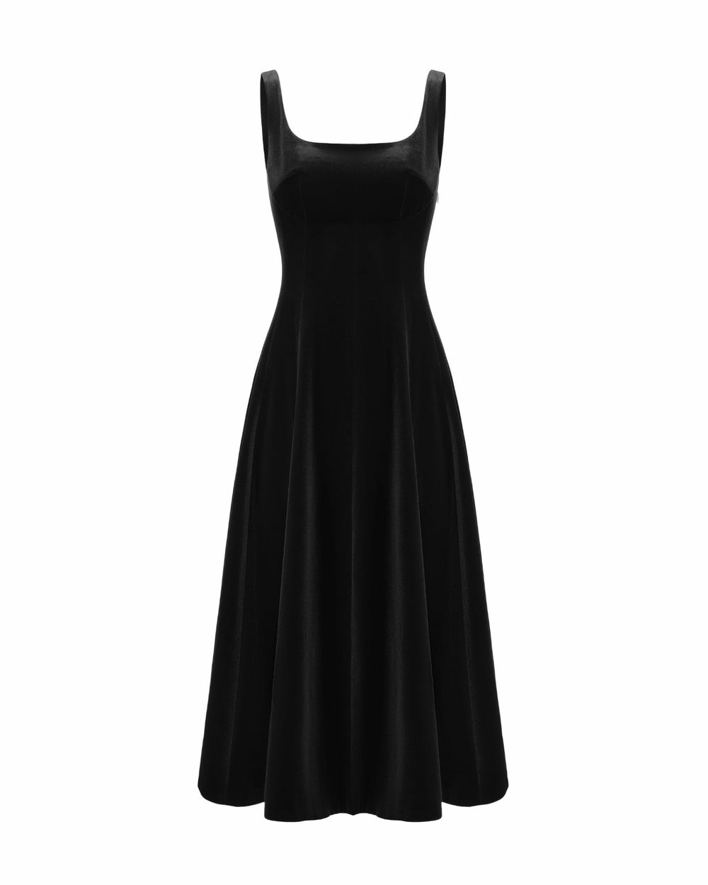 Eleanora Velvet Maxi Dress: Black Maxi Dress for Cocktail Party | Nana Jacqueline