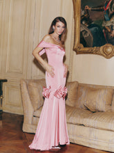 Madeline Bow Dress: Pink Gown for Formal Wedding Guest | Nana Jacqueline