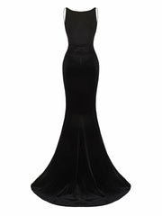 Pauline Velvet Dress: Black Maxi Dress for Formal Events | Nana Jacqueline