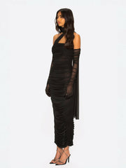 Gia Dress: Black Maxi Dress for Formal Wedding Guest | Nana Jacqueline