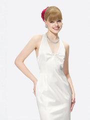 Fiona Dress: White Midi Dress for Bridal Shower | Nana Jacqueline