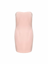 Annie Tube Top Dress: Pink Midi Dress for Graduation | Nana Jacqueline