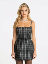 Talia Tweed Dress: Black Mini Dress for Cocktail Party | Nana Jacqueline