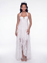 Aurora Halter Lace White Dress | Nana Jacqueline