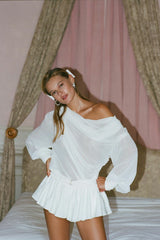 Demi Shorts: White Shorts for Bachelorette Party | Nana Jacqueline