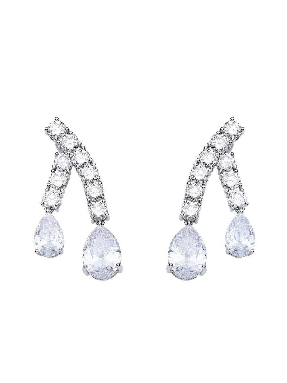 Bella Earrings: Silver Earrings for Bridal Shower | Nana Jacqueline