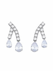 Bella Earrings: Silver Earrings for Bridal Shower | Nana Jacqueline