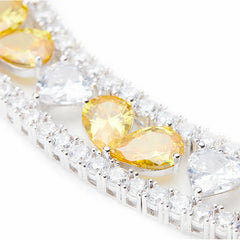 Angelina Necklace: Yellow Necklace for Cocktail Party | Nana Jacqueline