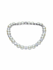 Itzel Pearl Necklace: White Necklace for Bridal Shower | Nana Jacqueline