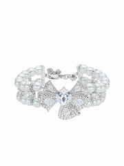 Juliet Pearl Bracelet: White Bracelet for Bridal Shower | Nana Jacqueline
