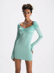 Olivia Dress: Mint Mini Dress for Birthday Celebration | Nana Jacqueline