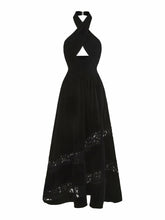 Maxine Velvet Dress: Black Maxi Dress for Cocktail Party | Nana Jacqueline