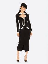 Colette Knit Maxi Dress: Black Maxi Dress for Cocktail Party | Nana Jacqueline