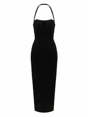 Serena Dress: Black Midi Dress for Cocktail Party | Nana Jacqueline