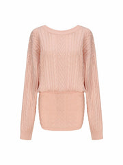 Kendall Knit Dress: Peach Knit Dress for Brunch | Nana Jacqueline