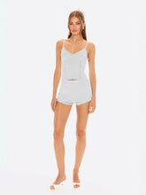 Carrie Shorts: Blue Knit Shorts for Resort Brunch | Nana Jacqueline