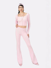 Holly Pants: Pink Knit Pants for Resort Brunch | Nana Jacqueline