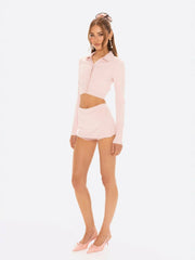 Jenna Cardigan: Pink Knit Cardigan for Brunch | Nana Jacqueline