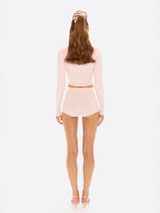Jenna Cardigan: Pink Knit Cardigan for Brunch | Nana Jacqueline