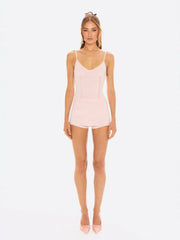 Carrie Shorts: Pink Knit Shorts for Resort Brunch | Nana Jacqueline