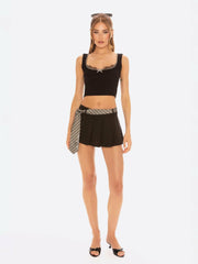 Jenna Top: Black Knit Tank Top for Date Night | Nana Jacqueline