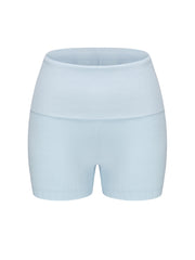 Holly Shorts: Blue Knit Shorts for Resort Vacation | Nana Jacqueline