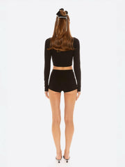 Jenna Cardigan: Black Knit Cardigan for Brunch | Nana Jacqueline