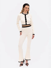 Eliza Pants: White Knit Pants for Country Club Brunch | Nana Jacqueline