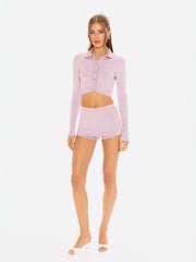 Jenna Cardigan: Purple Knit Cardigan for Brunch | Nana Jacqueline