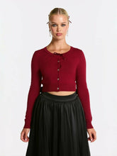 Audrina Cardigan: Red Cardigan for Brunch | Nana Jacqueline