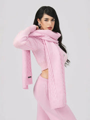 Addison Pants: Pink Knit Pants for Resort Brunch | Nana Jacqueline