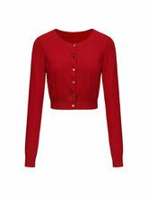 Ashley Cardigan: Red Cardigan for Brunch | Nana Jacqueline