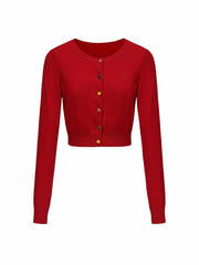 Ashley Cardigan: Red Cardigan for Brunch | Nana Jacqueline