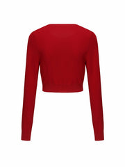 Ashley Cardigan: Red Cardigan for Brunch | Nana Jacqueline