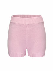 Alexis Shorts: Pink Knit Shorts for Resort Brunch | Nana Jacqueline