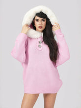 Ava Fur Sweatshirt: Pink Sweatshirt for Ski Trip | Nana Jacqueline