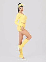 Holly Shorts: Yellow Shorts for Resort Vacation | Nana Jacqueline
