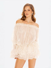 Kaia Skirt: White Mini Skirt for Bachelorette Party | Nana Jacqueline