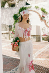 Vivienne Skirt: Pink Maxi Skirt for Garden Party | Nana Jacqueline