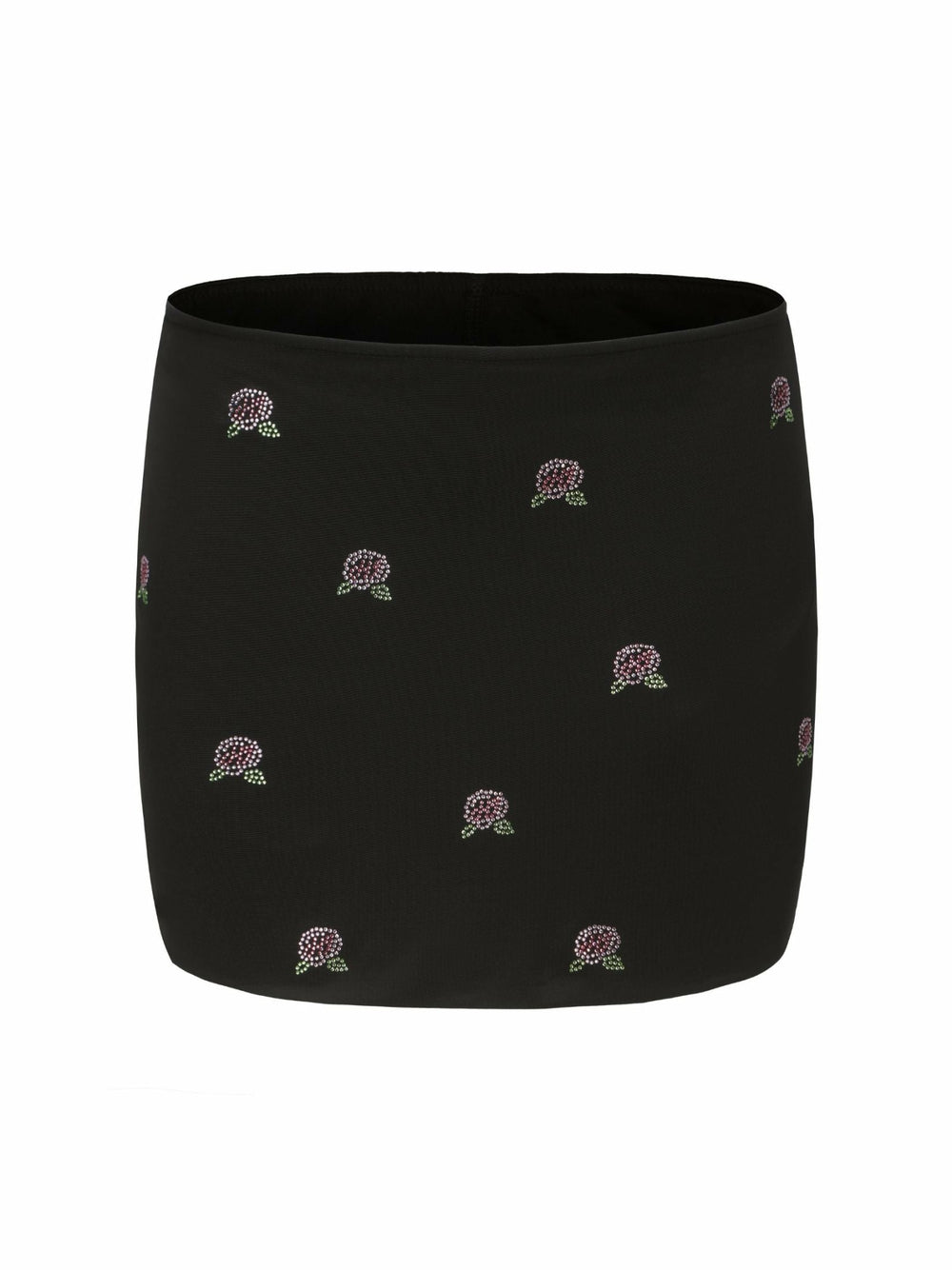 Rosana Embroidered Skirt: Black Mini Skirt for Date Night | Nana Jacqueline