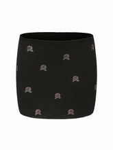 Rosana Embroidered Skirt: Black Mini Skirt for Date Night | Nana Jacqueline
