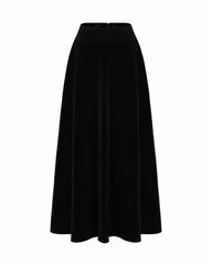 Blaire Velvet Maxi Skirt: Black Maxi Skirt for Cocktail Party | Nana Jacqueline