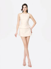 Selena Skirt: Beige Mini Skirt for Brunch | Nana Jacqueline