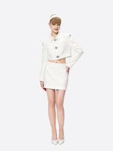 Vanessa Skirt: White Mini Skirt for Bridal Shower | Nana Jacqueline