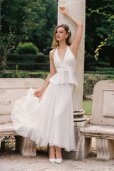 Valencia Skirt: White Maxi Skirt for Bridal Shower | Nana Jacqueline