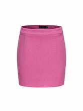 Lisette Pink Wool Mini Skirt | Nana Jacqueline