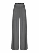 Anna Pants: Grey Wide-Leg Pants for Workwear | Nana Jacqueline